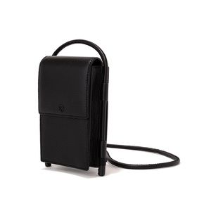 LIKE NEW Dagne Dover Piper Black Leather Phone Sling